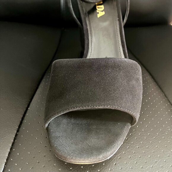 Prada Suede Black Sandals - Picture 8 of 8